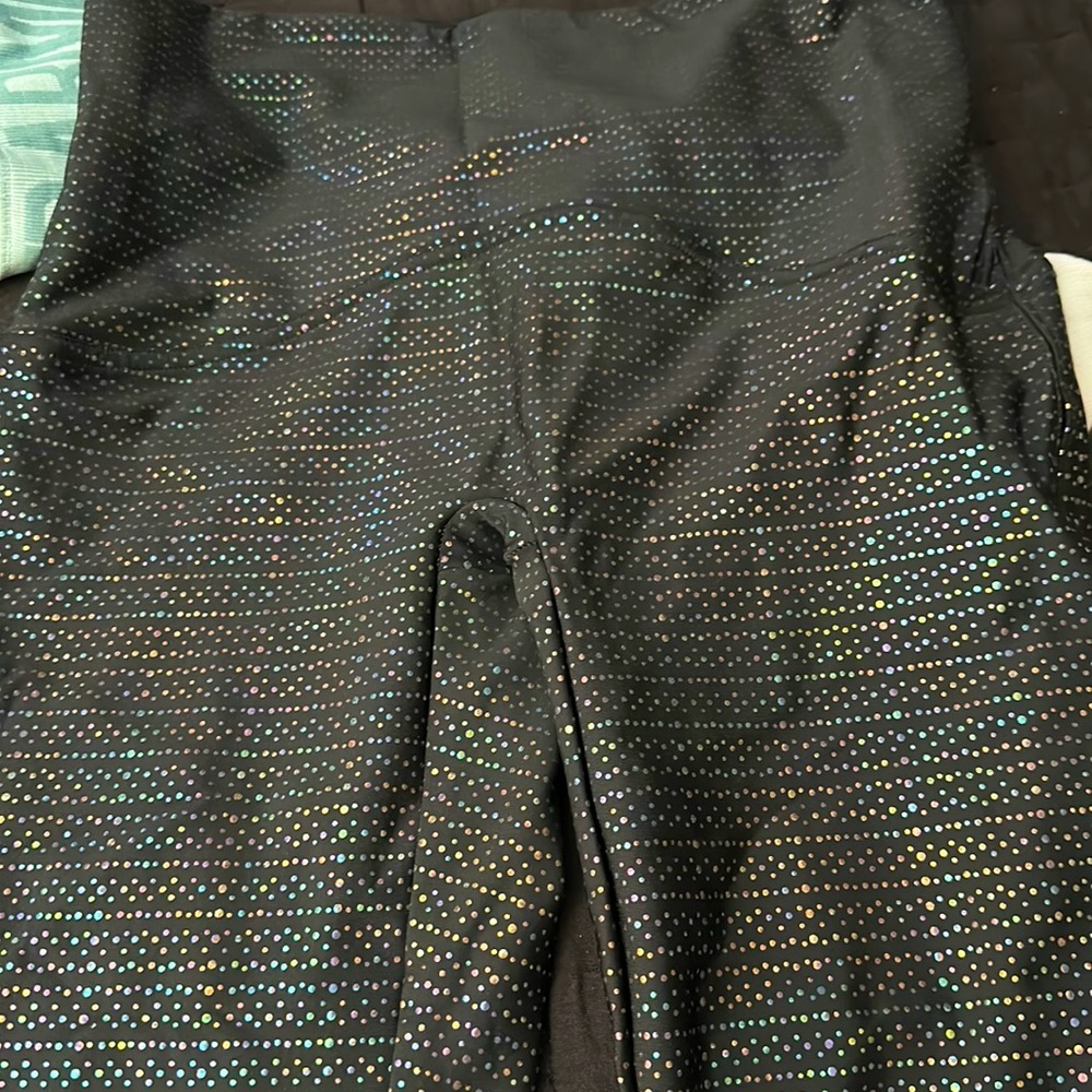 Black sparkling pants